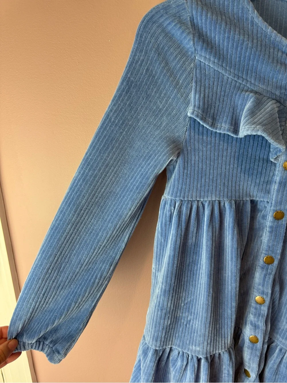 Bisby Blue Long Sleeve Dress - Kids Sz 10